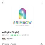 멜론장난치나 레인보우A가 <b>명반</b>이 안붙음ㅋ