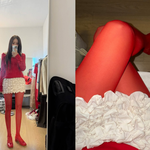 결혼 후 더 <b>대담</b>해진 효민, 파격 레드 스타킹에 아찔 각선미 공개