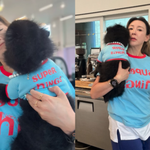 ‘원조 책받침 여신’ 이상아, 반려견과 ‘상큼 커플룩’ 선보여