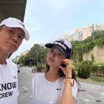 중단’ 뉴진스 다니엘, 션과 새벽 <b>러닝</b>..“저절로 아빠 미소가”