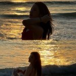 “매일 매일이 새로웠던 <b>노을</b>”…조아람, 석양 품은 여름→황금빛 여운