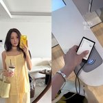 "여의도 출근"… 티아라 <b>효민</b>, 병아리 패션 눈길