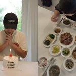 위해 차린 '정성 가득' <b>생일상</b>..."태어난거 너무 축하해요”