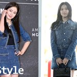 30세 지수 <b>vs</b> 43세 김태희…청청 패션 엇갈린 평가