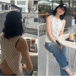 <b>김민정</b>, 카페서 등 드러낸 파격 패션..아역출신 원조 미모 '그대로'