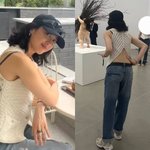 '43세' <b>김민정</b>, 등 훤히 드러내고 전시회를?…파격 '백리스 패션'...