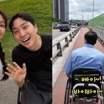 마비' 박위, 휠체어 퇴근길..<b>송지</b>은 눈물 "가장의 뒷모습"