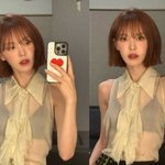 ‘솔로 새출발’ 웬디, 과감한 속옷 시스루…단발좌 미모 존재감 폭발