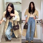 스타일링 끝판왕인 이유! 가을 먼저 입었다 더워도 트렌치코트 <b>외출룩</b>