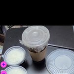 아메리카노 <b>후식</b> 먹는중