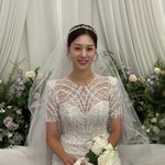 '강경준 불륜 용서' 장신영, 웨딩스레스 또 입었다