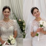 '<b>강경준</b> 불륜 용서' 장신영, 셀프 열애설?…눈부신 웨딩스레스 자태...