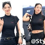 카리나 <b>vs</b> 지효…같은 티셔츠, 전혀 다른 평가