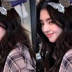 한소희 머리에 나비 앉았네, 꽃도 질투할 미모