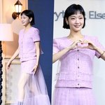 김고은 ‘러블리+우아, 동시에 챙긴 핑크빛 트위드 <b>셋업</b>’