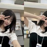 '활동 중단' 지예은, 밝은 <b>미소</b>에 브이까지…'직장인들2' 촬영...