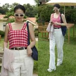 류이서, 70~80년대 니트 톱 멋져! 헤어밴드&amp;선글라스와 꿀조합...