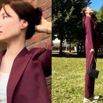 진아름, 다이어트 선언 1개월 차 비주얼…버건디 <b>여신님</b> [해시태그]