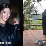 이윤지, 등산로 난간에서 <b>맨발</b>로…민폐 논란 터졌다 [RE:스타]