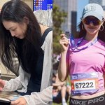 중단' 뉴진스, 뭐하나 봤더니…<b>민낯</b>으로 치과行·시드니 마라톤 [엑's...