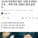지난해 <b>아동</b>학대 '범인' 10명 중 8명이 부모… 피해 <b>아동</b> 30명은...