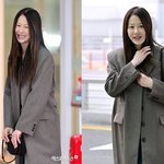 미국으로 떠난다…겨울 옷 입고 첫눈같은 <b>미소</b>+인사, 공항 밝혔다