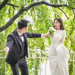 김하영, 유부녀 초읽기…'<b>식장</b>에 억지로 끌려가나' 유쾌한 웨딩사진