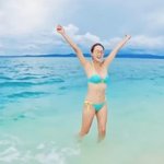 오정연, 필리핀 <b>바다</b>서 '만세'…늘씬 비키니 자태 [N<b>샷</b>]