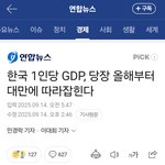 GDP<b>대만</b>에 밀려