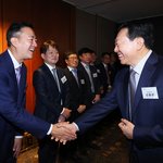 재계 <b>리더들</b> "60년간 언론계 선도…균형 있게 사회 담아주길"