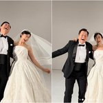 '13kg 감량' 라미란, 윤경호와 '이혼 전' 행복한 웨딩사진에...