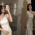 신예은, 과감한 오프숄더 드레스…직각 어깨 놀라워