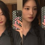 정채연, 막 찍어도 화보 수준…<b>무표정</b> 거울 셀카도 빛내는 미모 성수기