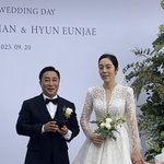 김병만현은재 웨딩마치…순백 웨딩드레스 자태 우아하게 빛났다 [왓<b>IS</b>]