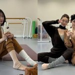 박지현, 발레복 입고 <b>차정원</b>과 딱 붙어 거울 셀카… 예쁜 애 옆에...