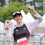 유이, 브이로 표현한 10km <b>완주</b>[포토엔HD]