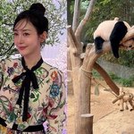 성유리, 딸 쌍둥이 워킹맘의 일상..<b>팬더</b>와 함께하는 주말 [스타이슈]