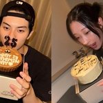 이채민류다인, 반지 이어 또 커플템 포착..같은 초 꽂은 케이크...