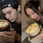 이채민류다인, 대놓고 럽스타…커플링 이어 이번엔 케이크 [엑's...
