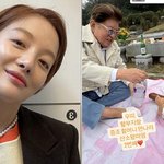 황보라, 김용건·아들과 시댁 <b>성묘</b> “우띠 2번째 산소왔떠염”
