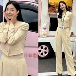 한지혜, 15kg 감량 후 슈트가 <b>헐렁</b>! 크롭 셋업룩으로 완벽 8등신...