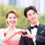 [현장포토] "우월한 <b>그림체</b>"...옥택연·장도연, 선남선녀 커플