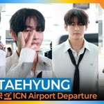 <b>방탄소년단</b> ‘뷔’ 1004의 날 등장한 ‘V천사V’ (출국)[뉴스엔TV]