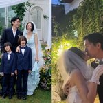 두 아들 축복 속 영화 같은 <b>야외</b> 결혼식 “지난 3일 가족이 돼”