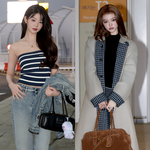 “<b>인형들</b>이 공항에?” 장원영·엘라, 파리행 비주얼 폭발