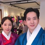 <b>미나</b>, '시누이 손절설' 불거진 후…류필립과 한복 입고 신혼 느낌...