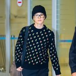 [사진]<b>방탄소년단</b> 지민,'러블리한 공항 패션'