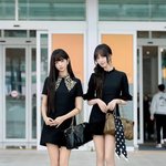 "누가 더 예뻐?" 아이브 리즈·레이, 블랙 시밀러룩 맞대결에...