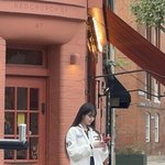 <b>런던</b>에서 광고촬영중인 장원영