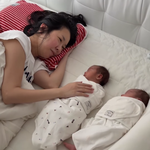  어렵게 얻은 쌍둥이 '<b>토닥</b>'…"와 줘서 고마워" [해시태그]